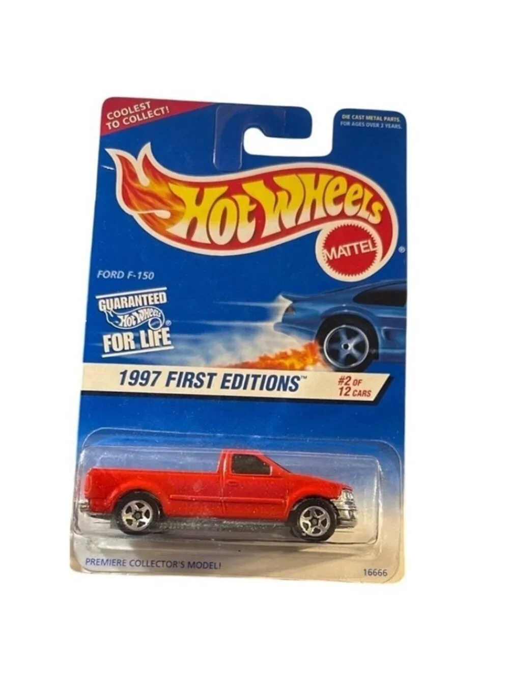 Vintage Die Cast Hot Wheels 1997 First Editions Ford F-150 Red Truck 2/12 #513